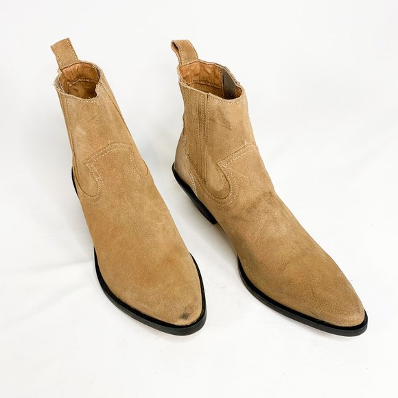 UO Tina Suede Western Boot / URBAN OUTFITTERS - Picture 2 of 8